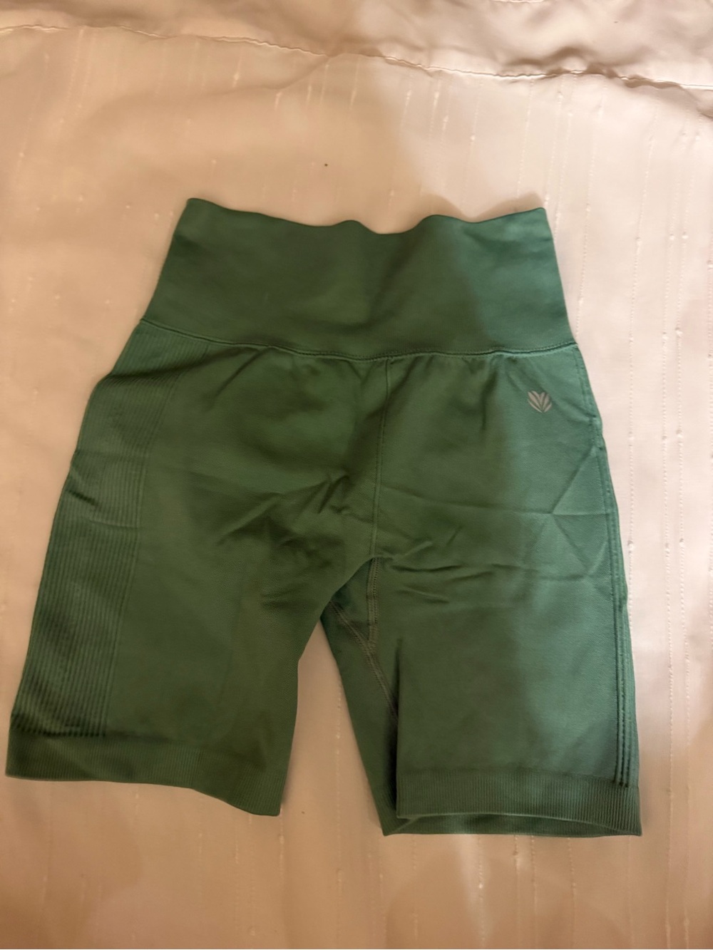 Forever 21 Olive Green Ribbed Bike Shorts